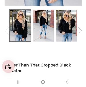 Better Than That cropped sweater